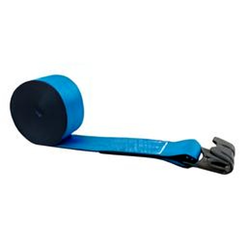 STS-03 Blue Winch Strap Flat J Hook 4x30