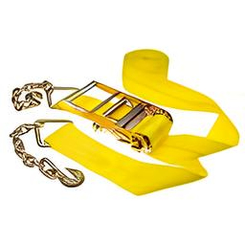 STS-22 Yellow Winch Strap Chain Hook With Ratchet 4x50