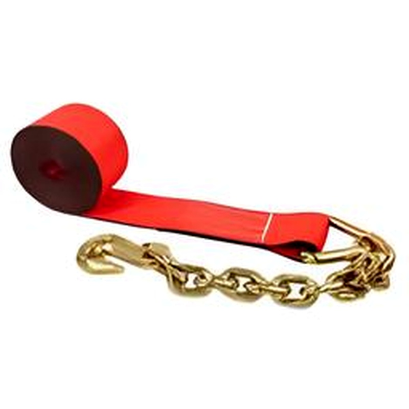 STS-36 Red Winch Strap Chain Hook 4x40