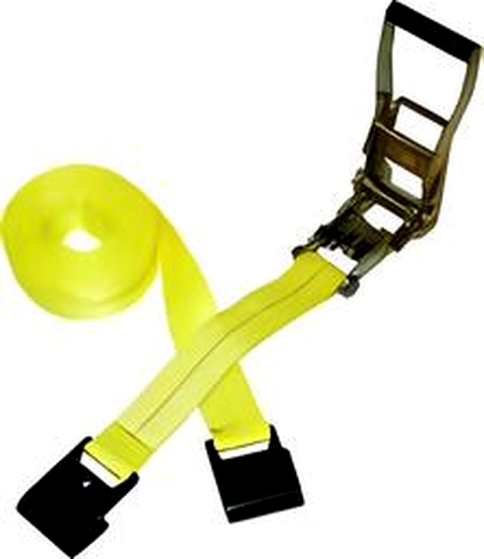 STS-39 Yellow Ratchet Tie Down Flat Hook 4x27 STS-8866