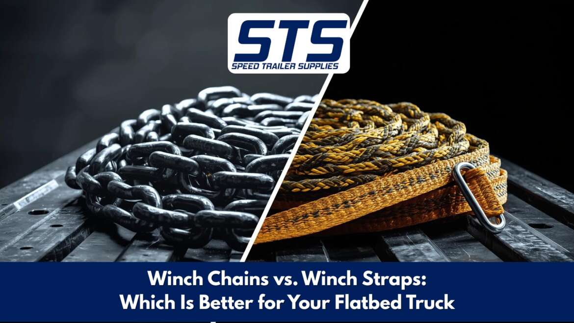 Winch Chains vs. Winch Straps: Which Is Better for Your Flatbed Truck?
